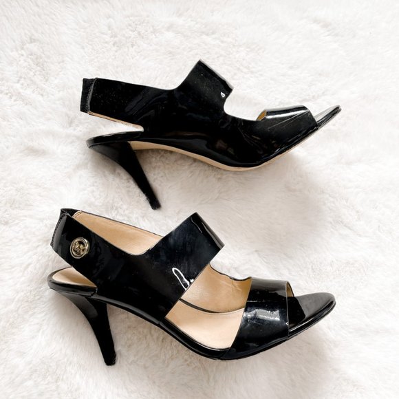 Michael Kors Rochelle Women's Open Toe Sandal Heels Sz 7 - Picture 4 of 6